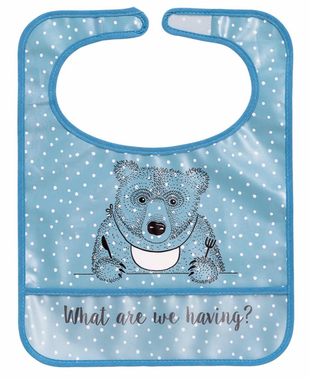Bear bib, Blue - Koko-Kamel.com