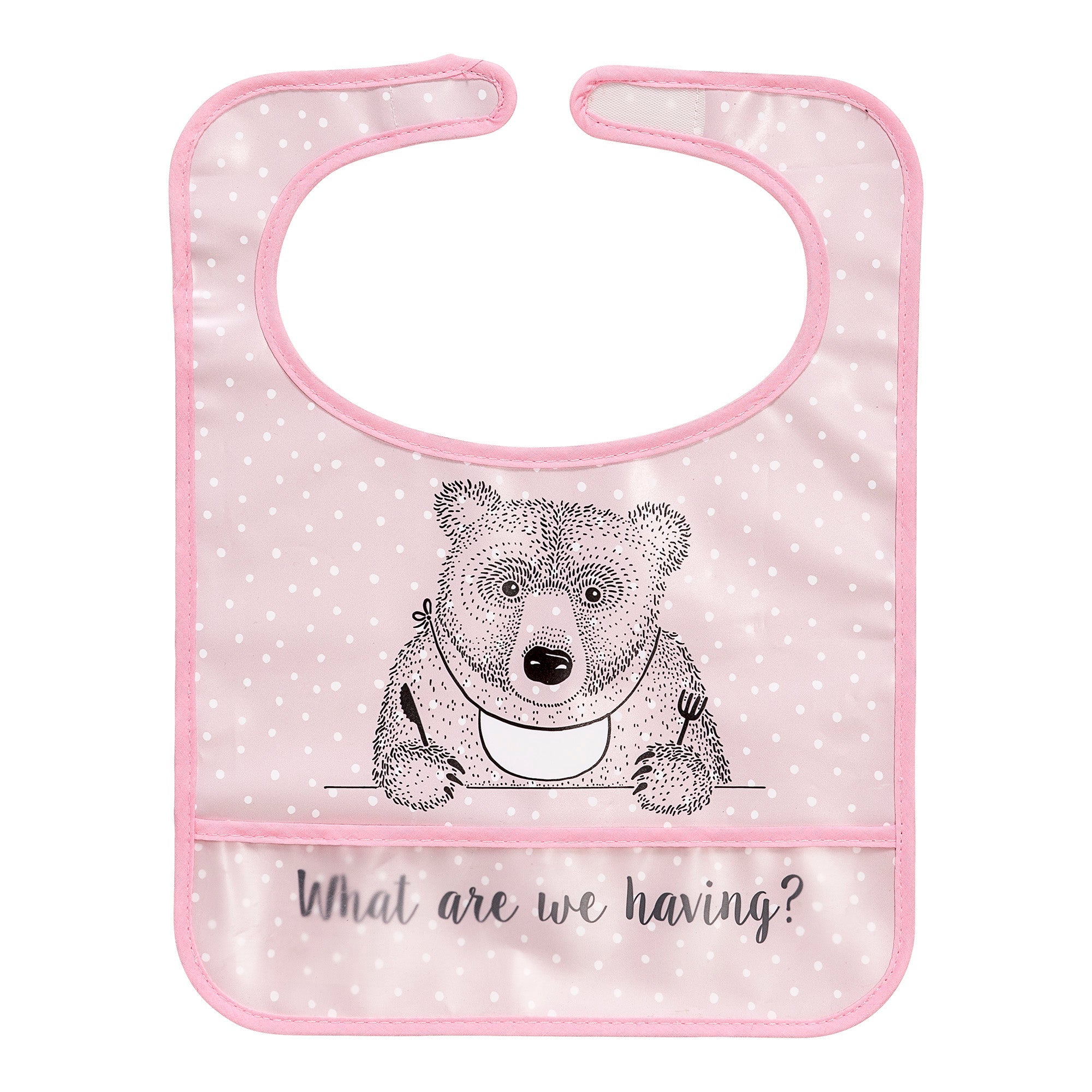 Bear bib, Rose - Koko-Kamel.com
