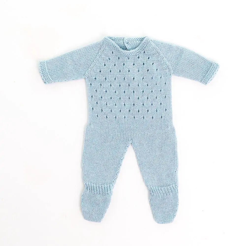 Knitted Pyjama 38cm - Blue colour - Koko-Kamel.com