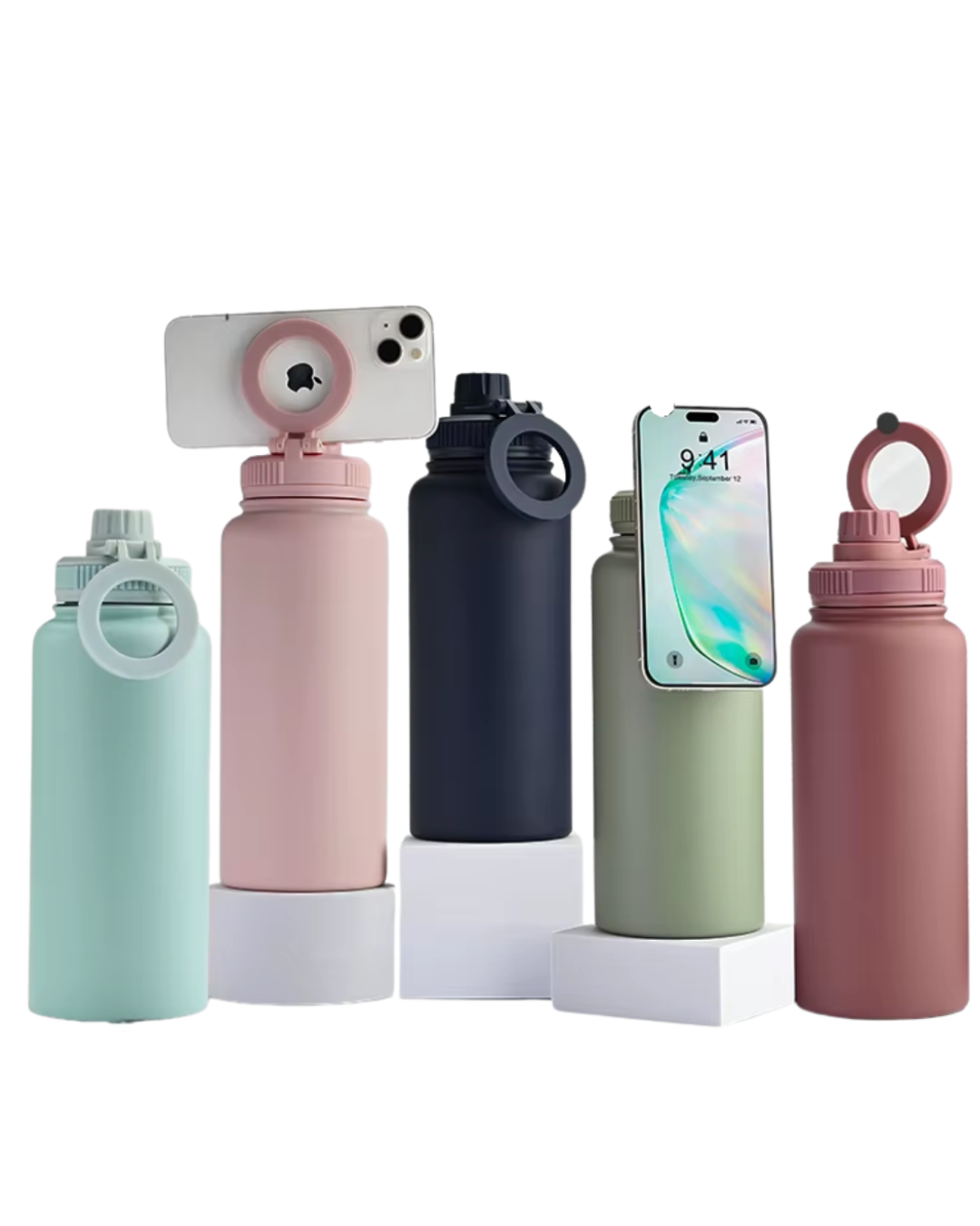 North - Insulated Water Bottle - Spring Blossom Pink