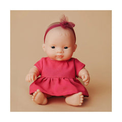 Asian baby girl doll 21cm, MF&M Collection - Koko - Kamel.com