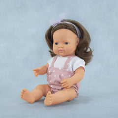 Brown Caucasian doll 38cm, MF&M collection - Koko - Kamel.com
