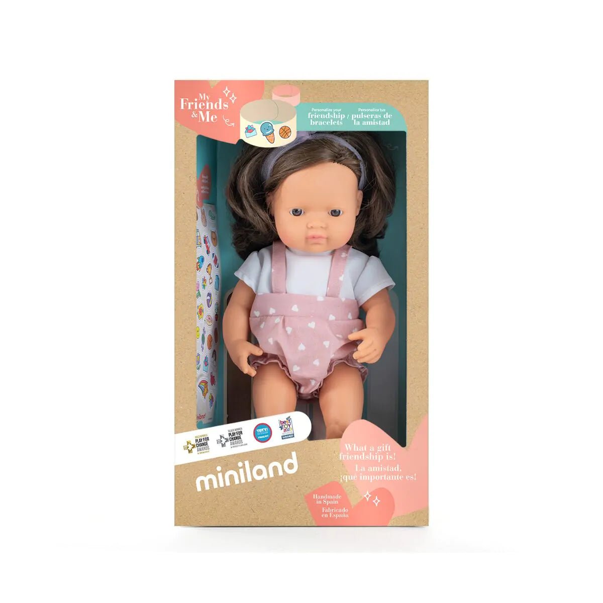 Brown Caucasian doll 38cm, MF&M collection - Koko - Kamel.com