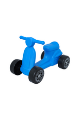 Scooter with silent wheels, 22cm (blue)