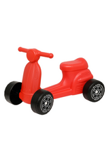 Scooter with silent wheels, 22cm (red)