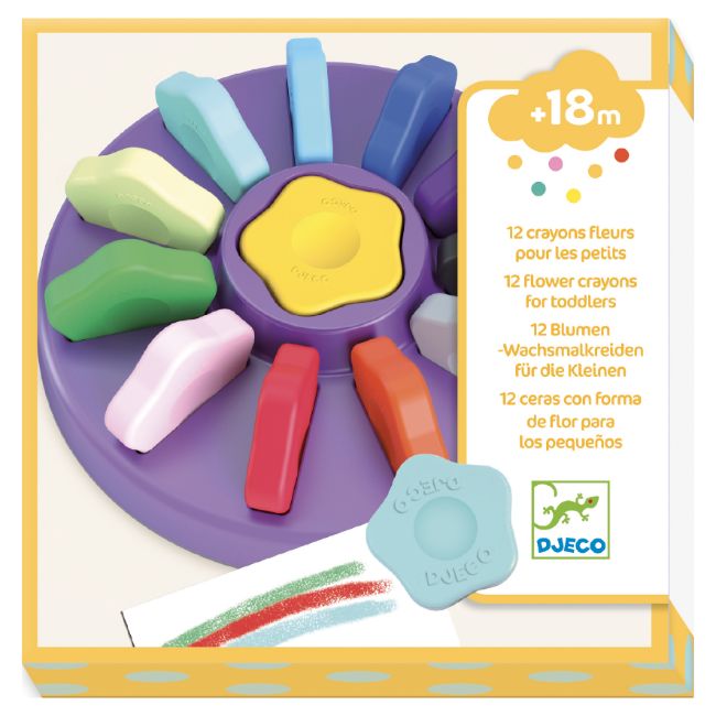 12 Flower Crayons for Toddlers - Koko-Kamel.com