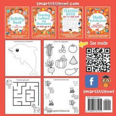 Activity Book 3-4 Year Olds: Spot The Difference, Mazes, Math Puzzles, Picture Puzzles, Numbers and Letters - Koko-Kamel.com