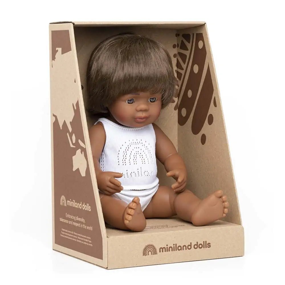 Baby doll aboriginal boy 38cm - Koko-Kamel.com