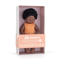 Baby Doll African Girl 38 cm Melon Romper - Koko-Kamel.com
