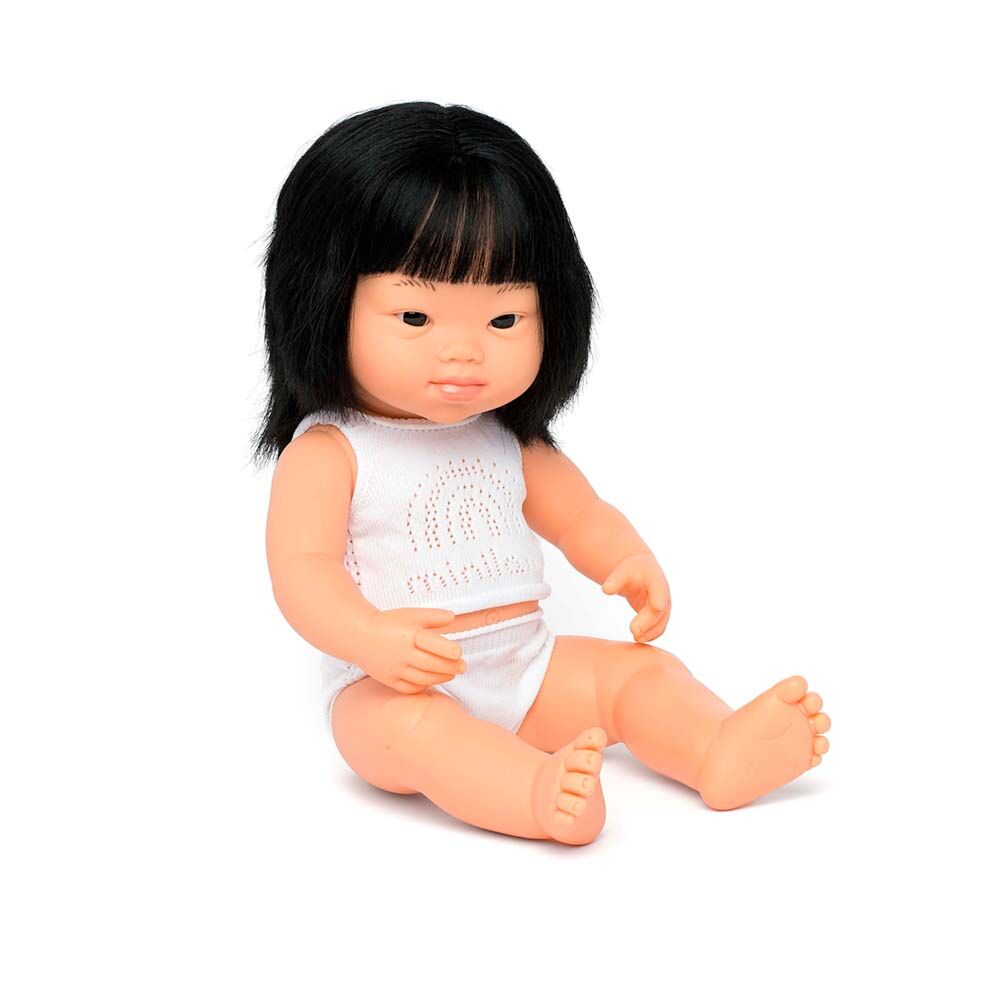 Baby Doll Asian Girl with Down Syndrome 38cm - Koko-Kamel.com