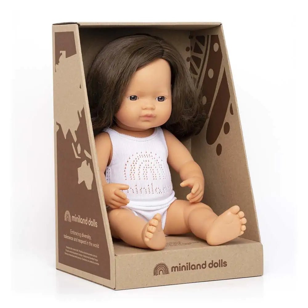 Baby Doll Brunette Girl, 38 cm - Koko-Kamel.com