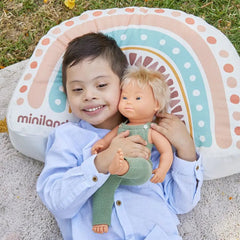 Baby Doll Caucasian Boy with Down Syndrome 38 cm - Koko-Kamel.com