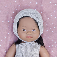 Baby doll hispanic girl with Down Syndrome 38cm - Koko-Kamel.com