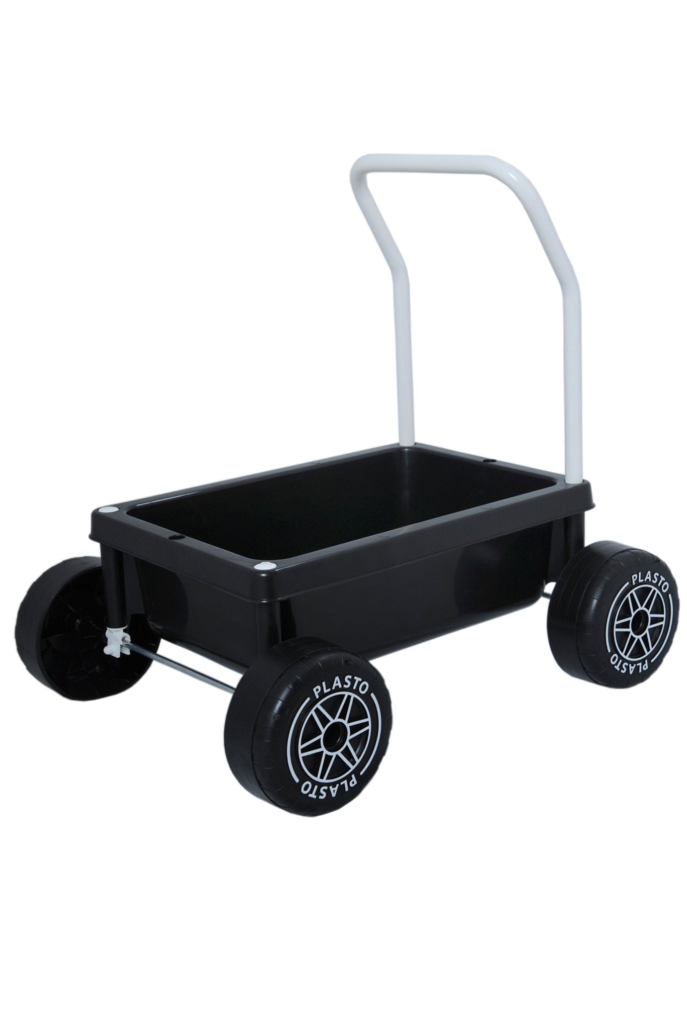 Baby walker with silent wheels, 48cm (black) - Koko-Kamel.com