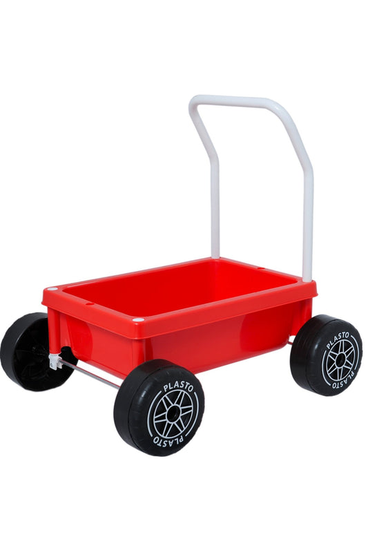 Baby walker with silent wheels, 48cm (red) - Koko-Kamel.com