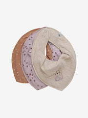 Bandana Bib (3-pack), Violet Ice - Koko-Kamel.com