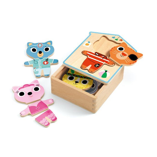 Dress up Wooden Puzzle - Koko-Kamel.com