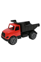 Dump truck with silent wheels (60cm), red and black - Koko-Kamel.com