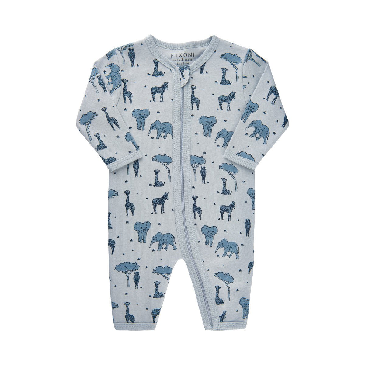 Fixoni Nightsuit Jungle Animals, with zipper - Koko-Kamel.com