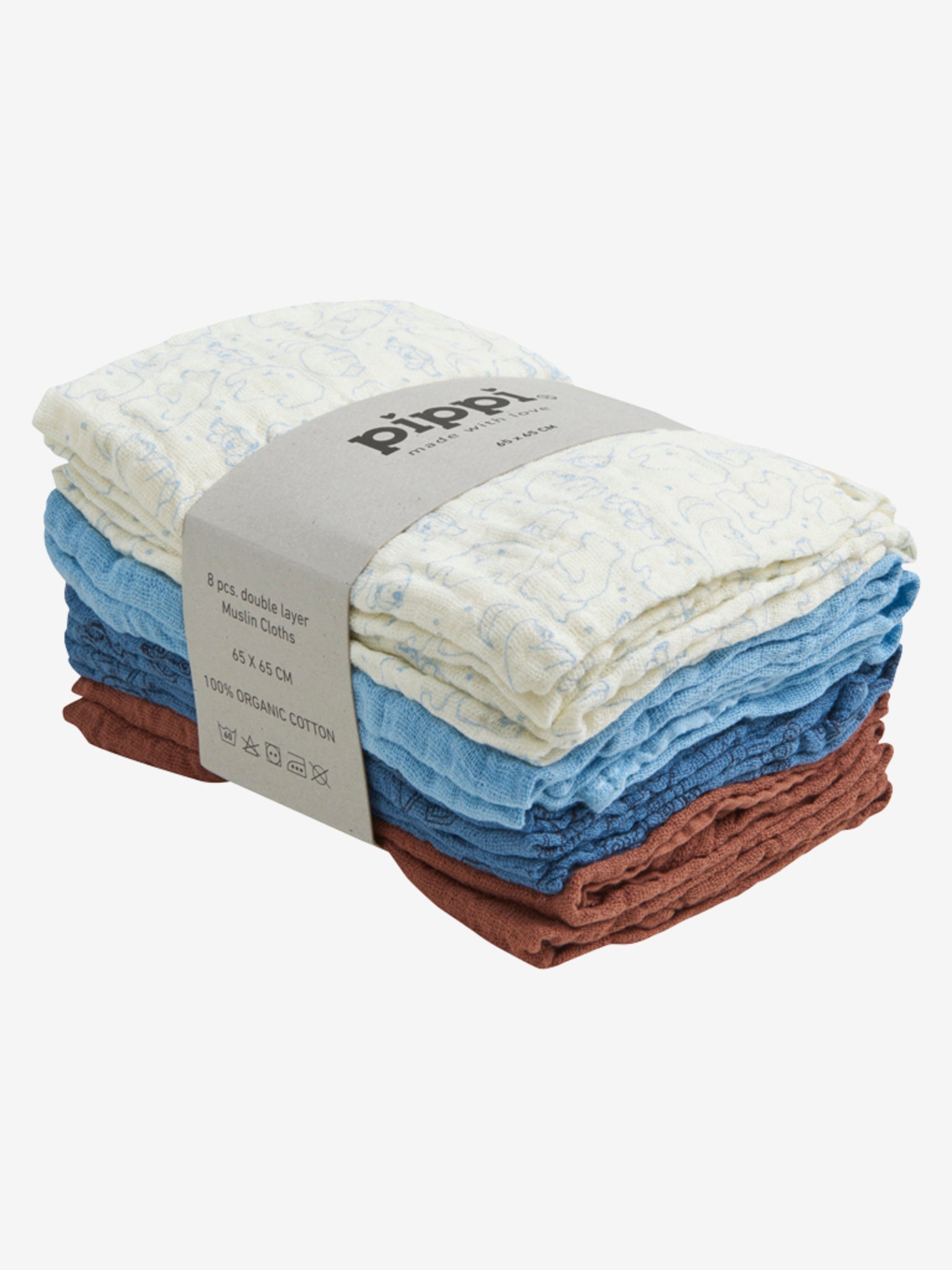 Muslin Cloth (8 pack), Air Blue - Koko-Kamel.com