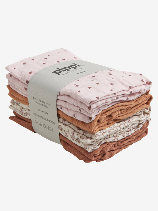 Muslin Cloth (8 pack), Mocha Mousse - Koko-Kamel.com