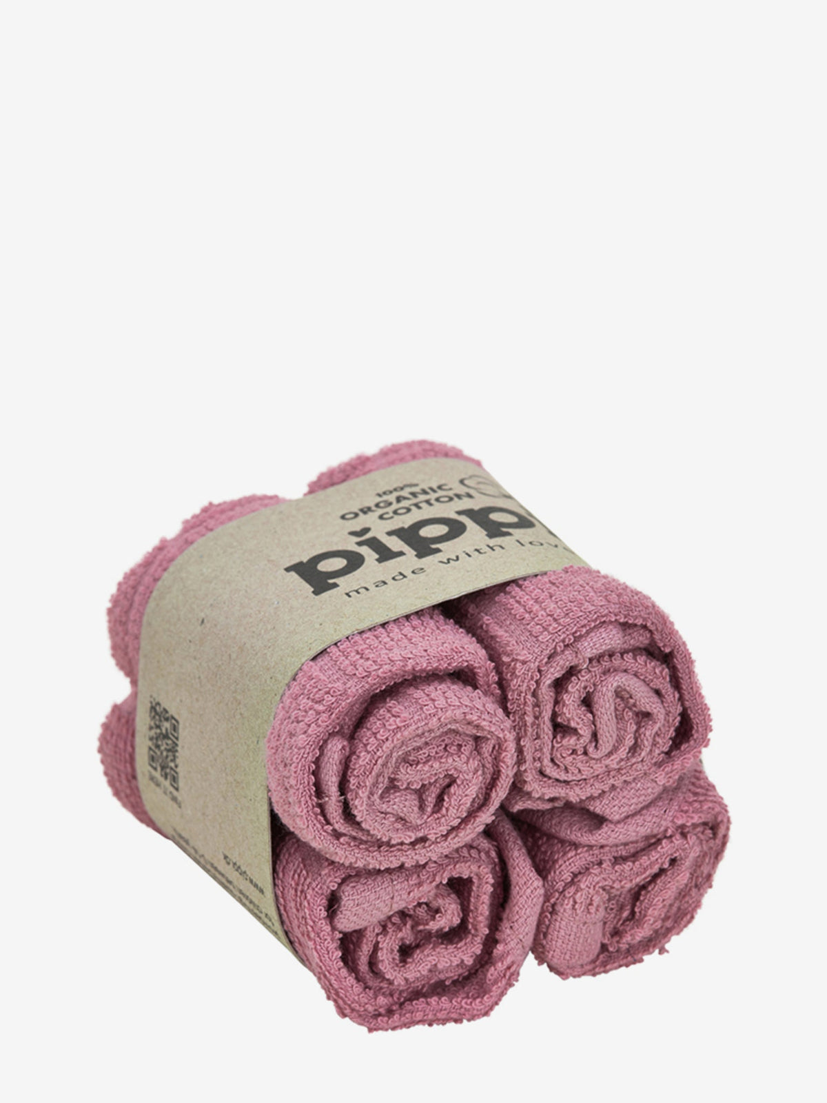 Organic Facecloth (4-pack), Rose - Koko-Kamel.com
