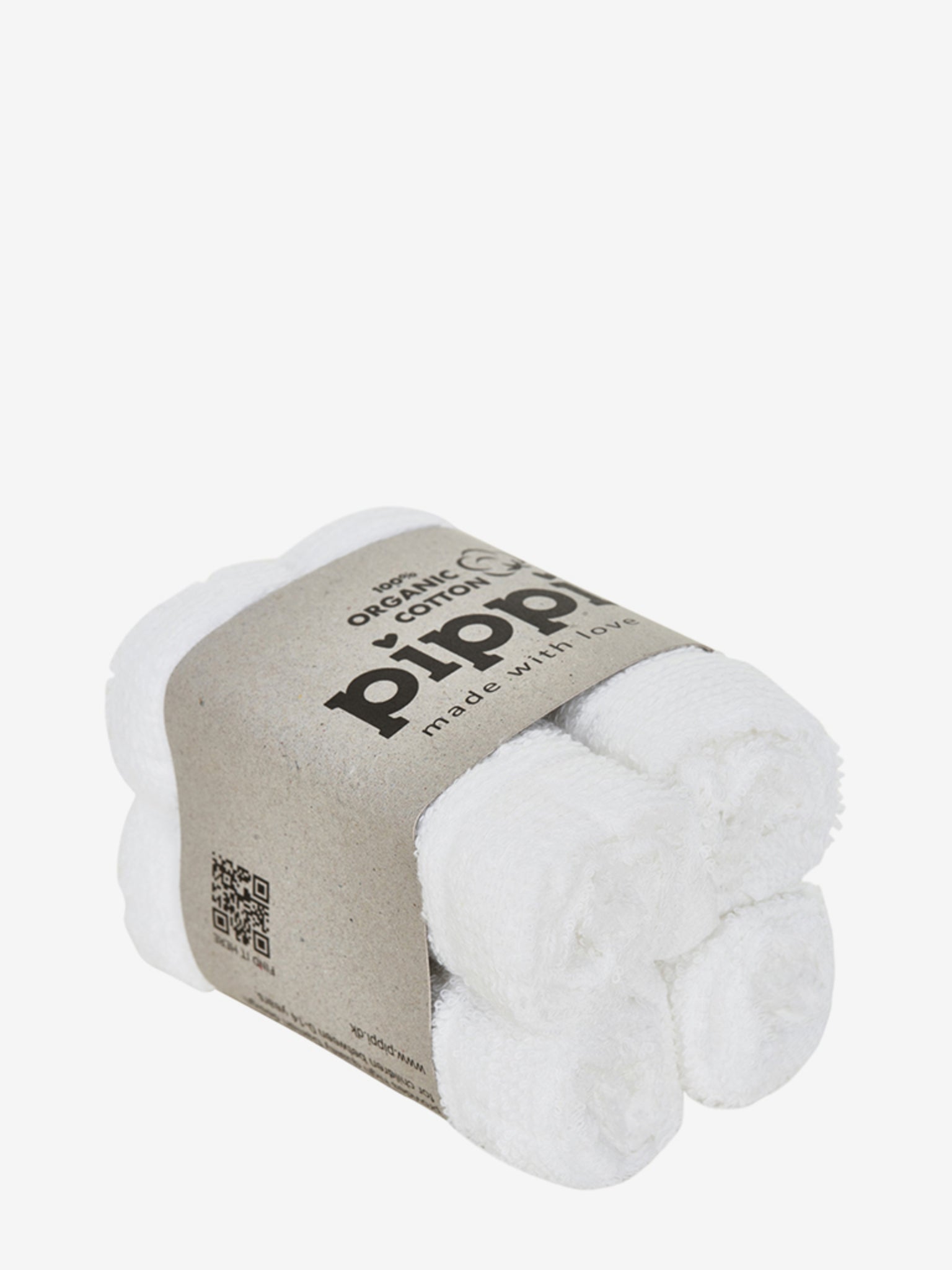 Organic Facecloth (4-pack), White - Koko-Kamel.com