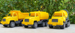 Petrol tanker, dump truck and concrete mixer, 26cm - Koko-Kamel.com
