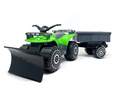 Quadbike with trailer, 52cm, Green - Koko-Kamel.com