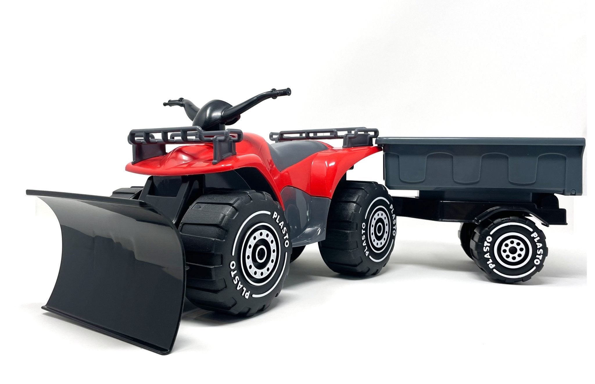 Quadbike with trailer, 52cm, Red - Koko-Kamel.com