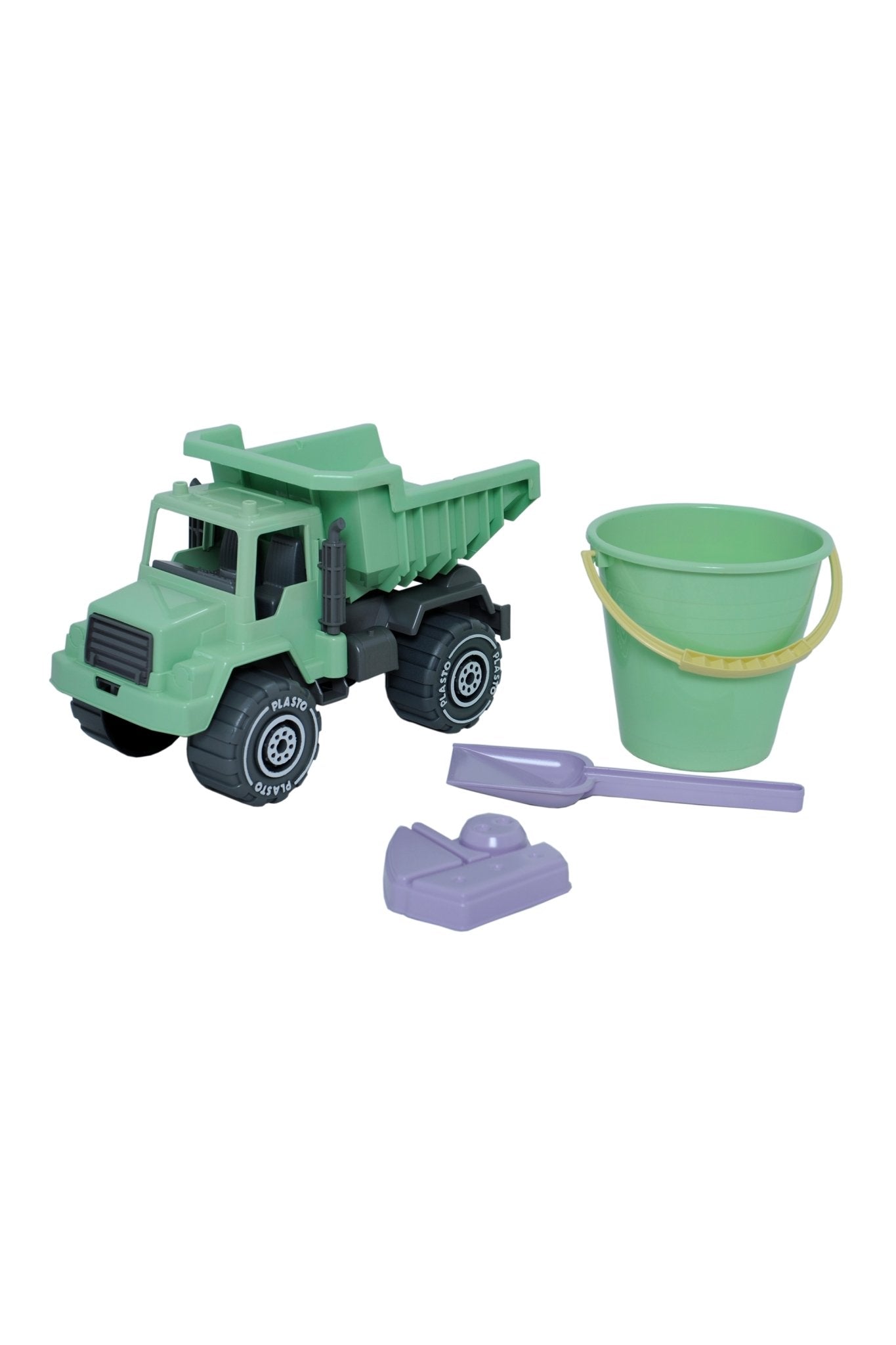 Tipper truck with sand toys, bioplastic from sugar cane - Koko-Kamel.com