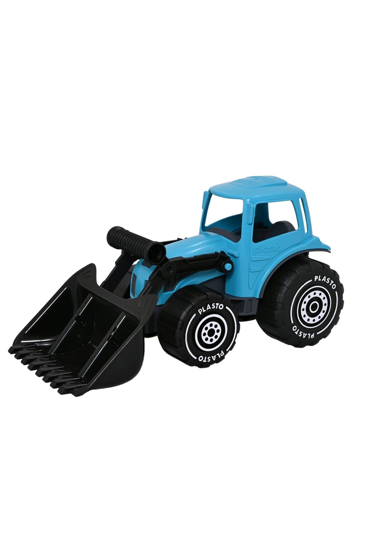 Tractor with frontloader, 32cm, blue - Koko-Kamel.com