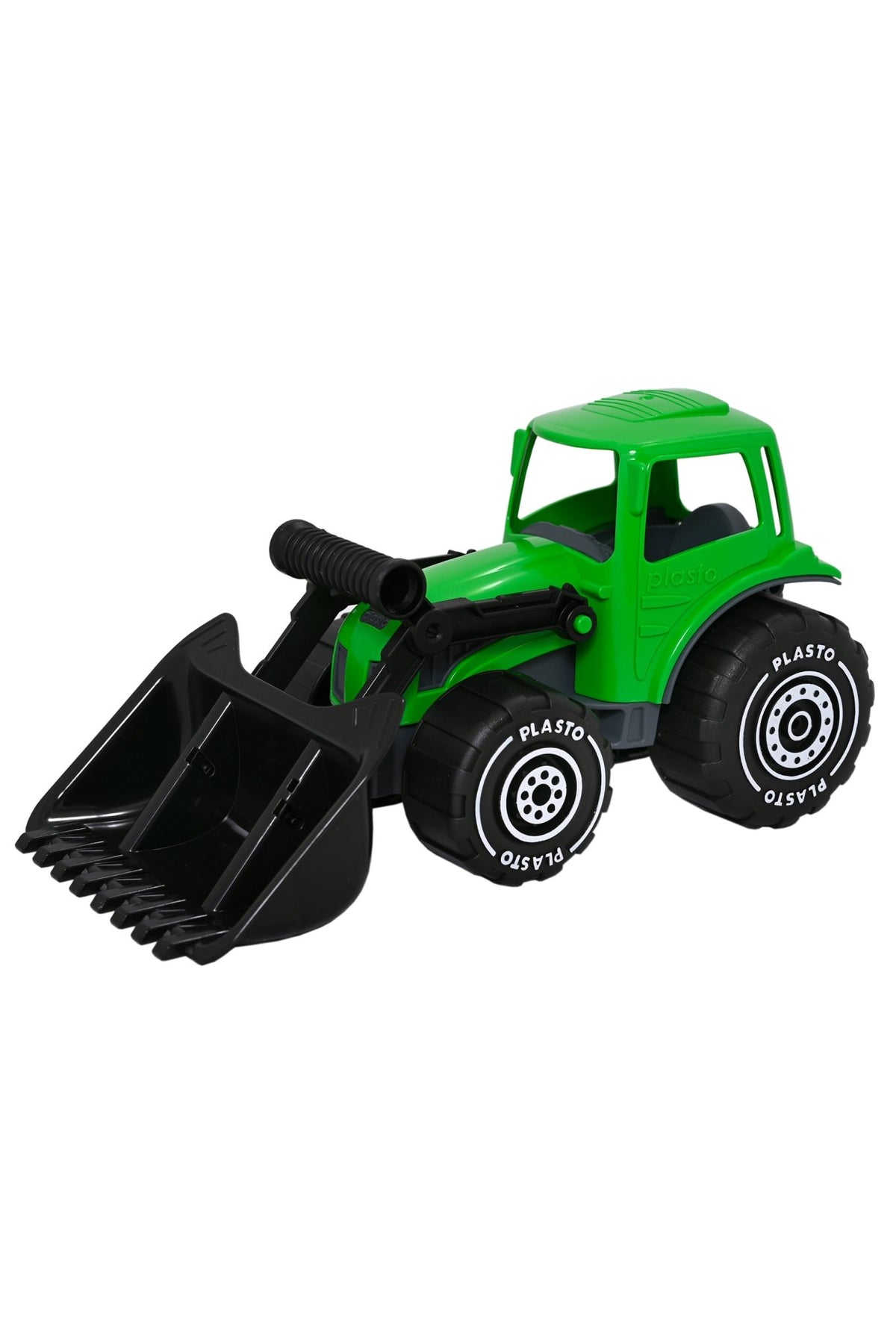 Tractor with frontloader, 32cm, green - Koko-Kamel.com