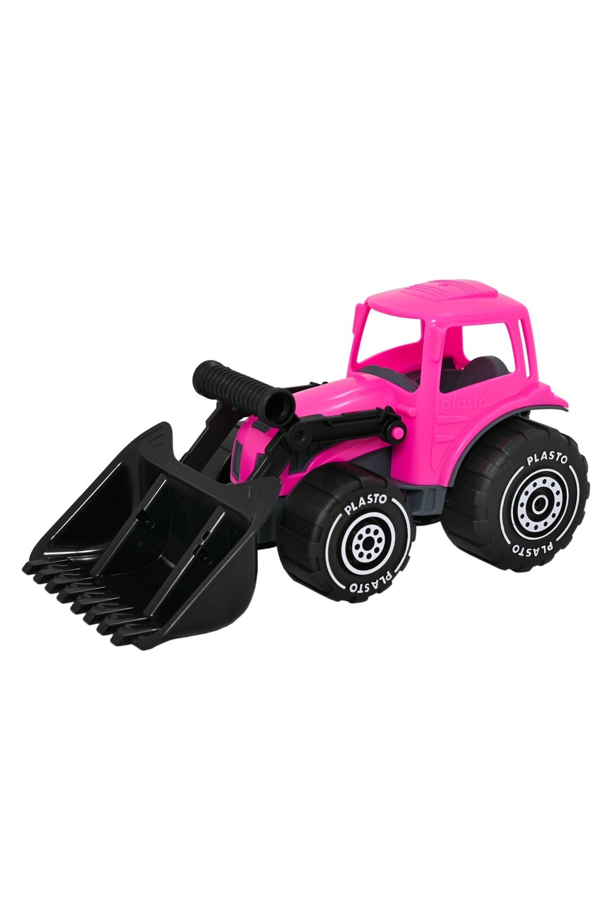 Tractor with frontloader, 32cm, pink - Koko-Kamel.com