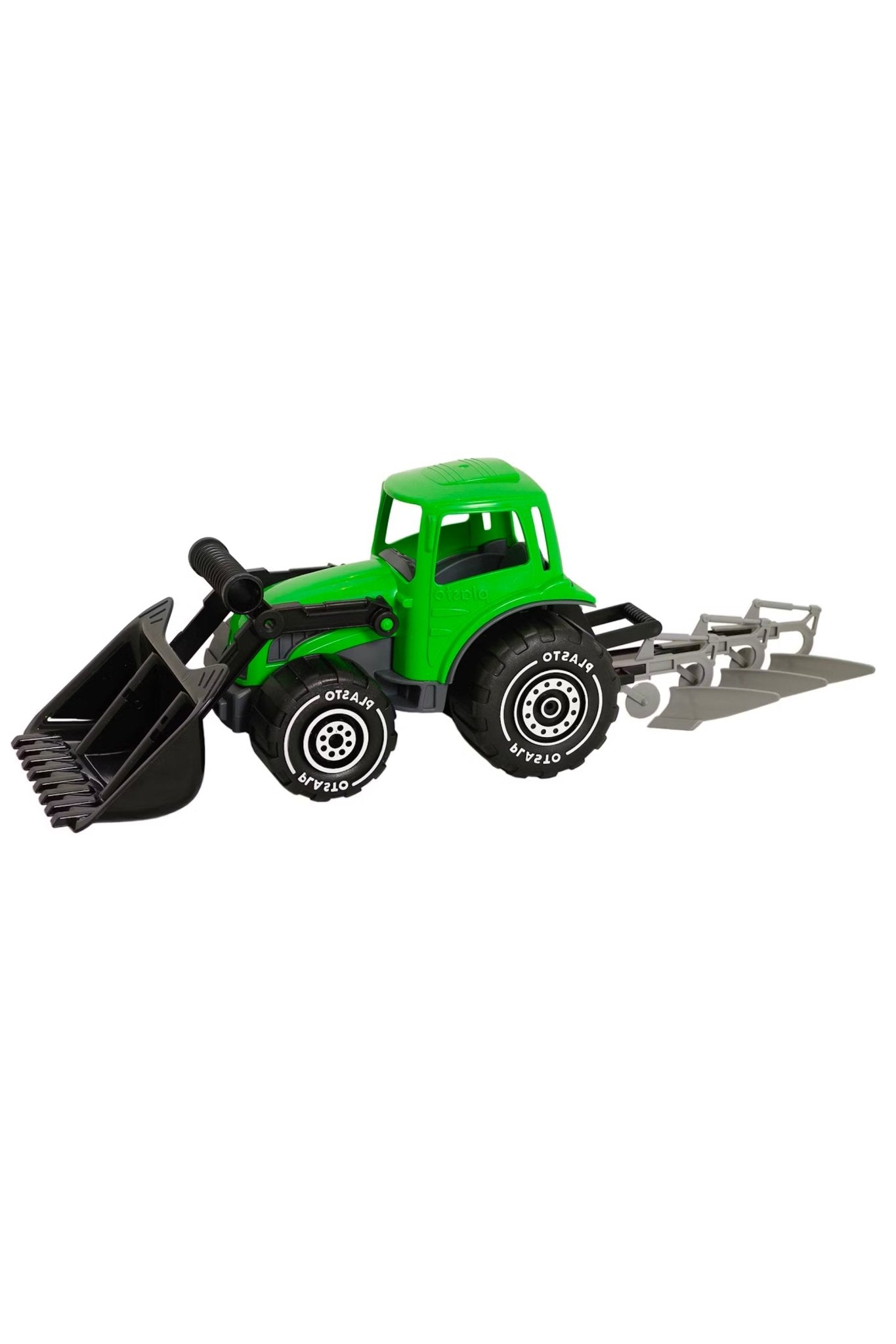 Tractor with frontloader and plough - Koko-Kamel.com