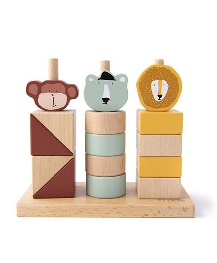 Wooden animal blocks stacker - Koko-Kamel.com