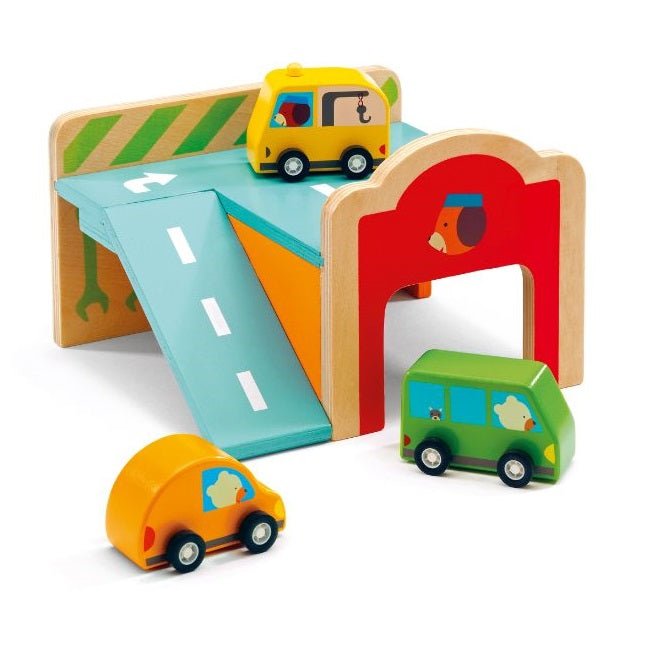 Wooden Mini Garage Toy - Koko-Kamel.com