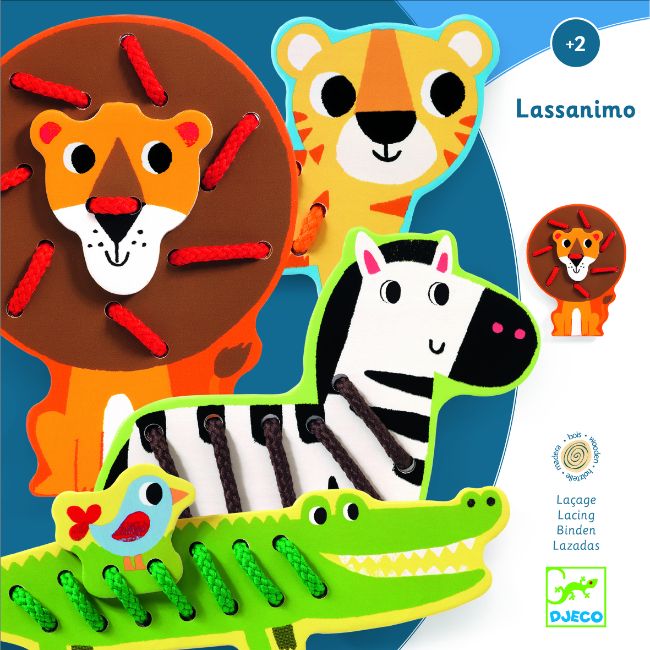 Zoo Animals Lassanimo Lacing Toy - Koko-Kamel.com